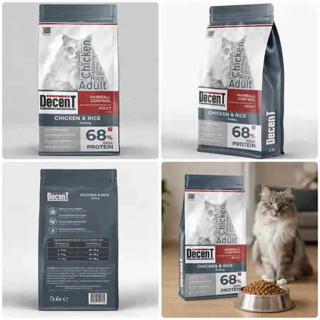 Decent Tuklu Yetişkin Kedi sı 1,5 Kg Control Tuk &amp; Pirinç Yetişkin Kedi sı