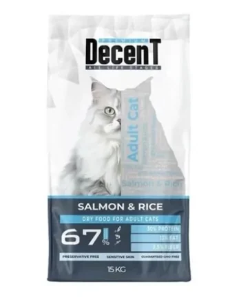 Decent Sensitive Skin Somon &amp; Pirinç Yetişkin Kedi sı 1,5 Kg