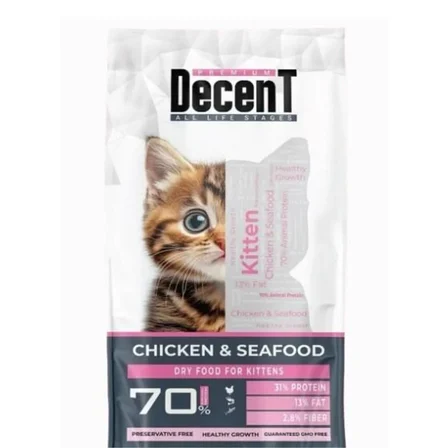 Decent Tuk &amp; Deniz Ürünlü Yru Kedi sı 1,5 Kg