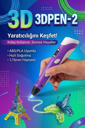 Üç Boyutlu Yazıcı 3D Kalem Pen Printer