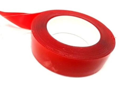 Çift Taraflı Akrilik ize Bant 18 mm x 2 metre Kırmızı VHB