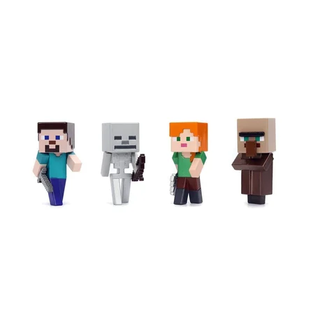 9385138300W04 Minecraft Figures 2 5 We 4die-cast pop-culture collectible(Belirtilen fiyat, tekli sat