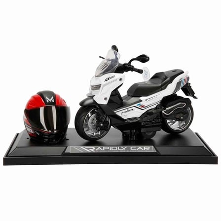 5839 SUN-MYG-MOTOSİKLET 1 12 BMW KASKLI FİGÜR PB.3R SES IŞIK