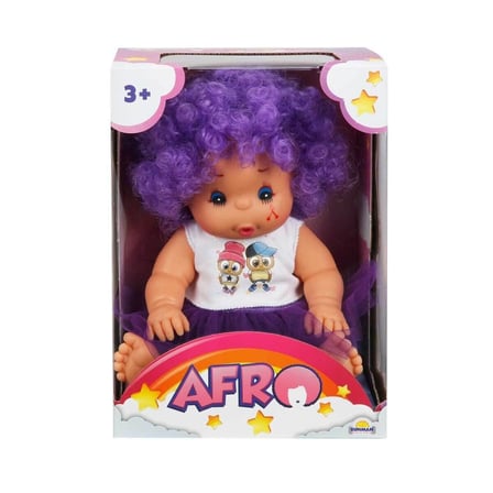 20040 Afro Kıvırcık lı Bebek 23 cm -Sunman