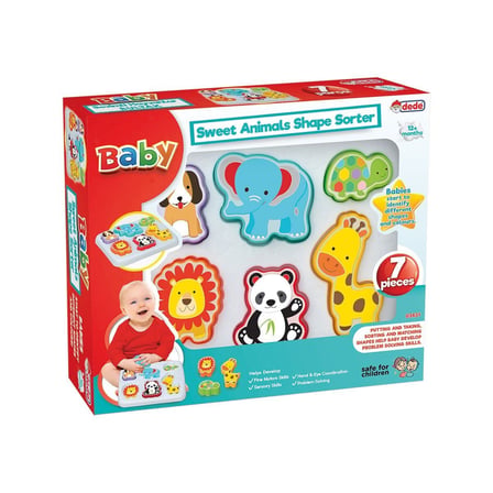 Aesco 03431 Sevimli Hayvanlar Bultak Bebek Oyuncağı Eğitici Çok Renkli Plastik 7 Parça