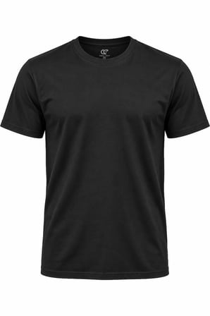 COAL CİTY Erkek Siyah Oversize %100 Pamuk Basic T-shirt