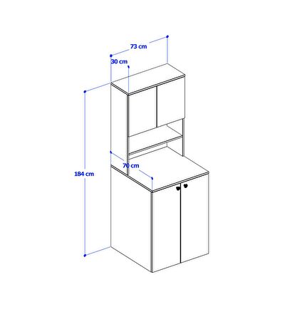 Çamaşır Makinesi Dolabı 004