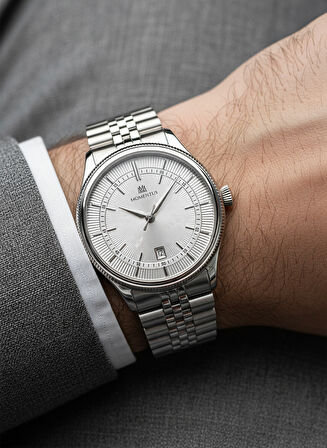 Momentus Gümüş Çelik Kordon Erkek Kol Saati CM139S-02SS