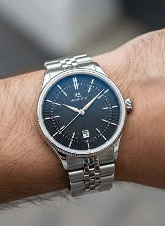 Momentus Gümüş Çelik Kordon Erkek Kol Saati CM139S-04SS
