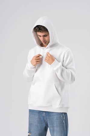 COAL CİTY Erkek 3 İplik Şardonlu Oversize Kapüşonlu Sweatshirt Yumuşak Dokulu