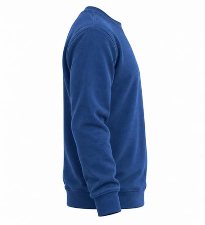 COAL CİTY Erkek Siyah Kadife Dokulu Bisiklet Yaka Oversize Sweatshirt