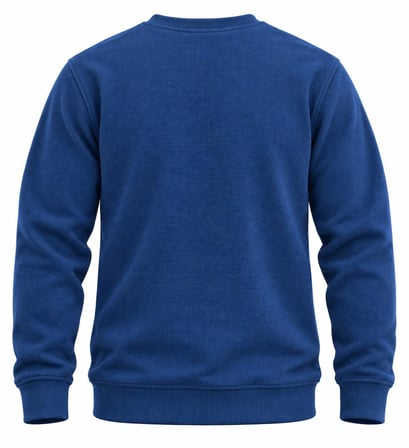 COAL CİTY Erkek Siyah Kadife Dokulu Bisiklet Yaka Oversize Sweatshirt