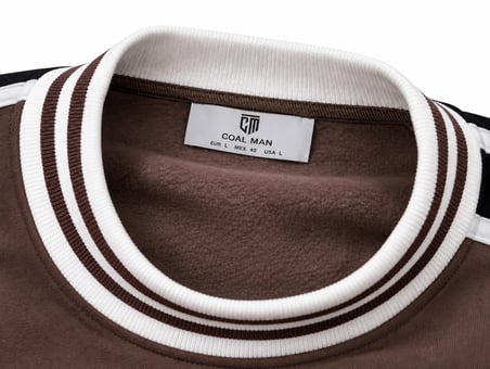 COAL CİTY Erkek Detaylı Retro Kolej Sweatshirt