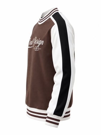 COAL CİTY Erkek Detaylı Retro Kolej Sweatshirt