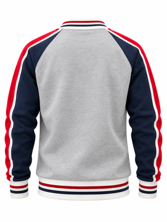 Coal Ci̇Ty Erkek Detayli Renk Bloklu Sifir Yaka Sweatshirt
