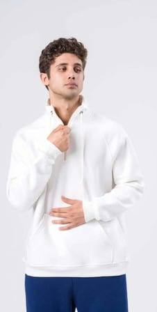 COAL CİTY Erkek Relaxed Fit Reglan Yarım Fermuarlı Kanguru Cepli Siyah Sweatshirt