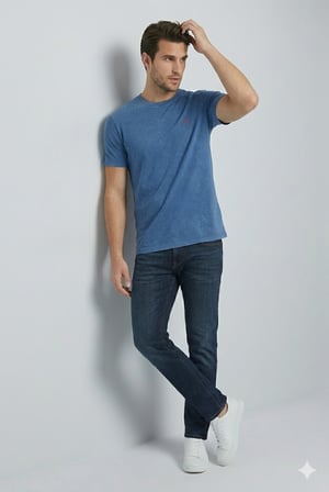 GUESS Erkek Bisiklet Yaka Kısa Kollu Basic T-Shirt F4GI09KA260