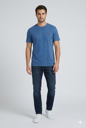 GUESS Erkek Bisiklet Yaka Kısa Kollu Basic T-Shirt F4GI09KA260