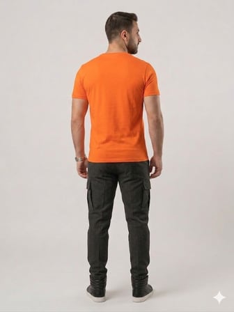 GUESS Erkek Baskılı Bisiklet Yaka T-Shirt M4GI16I3Z14