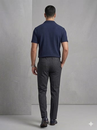 Centilmen Erkek Kısa Kollu Gömlek Yaka Düğme Detaylı T-Shirt 2412000