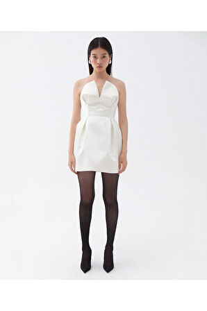 Straplez Mini Elbise