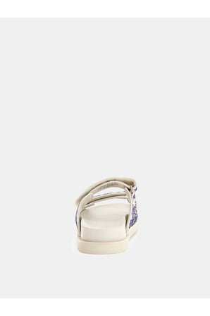 GUESS Fadeliza 4G Taş Logolu Cırt Cırtlı Bayan Terlik FLJFDZFAB19