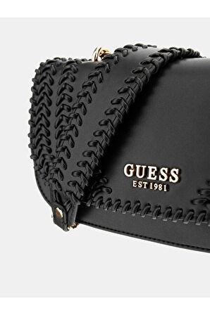 GUESS Tatum Siyah Kadın Çapraz Askılı Çanta HWNG9667210 HWNG9667210