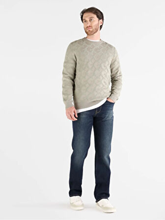 GUESS Kabartma Jakarlı Logolu Triko Kazak M5BR19Z0470