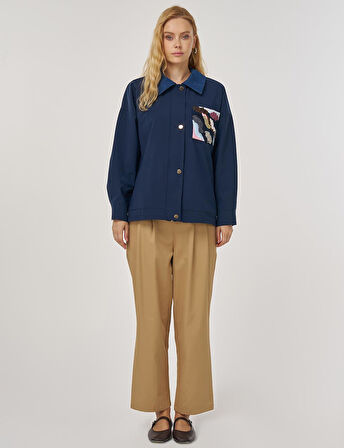 KAYRA İşleme Detaylı Kısa Ceket 73010-26k