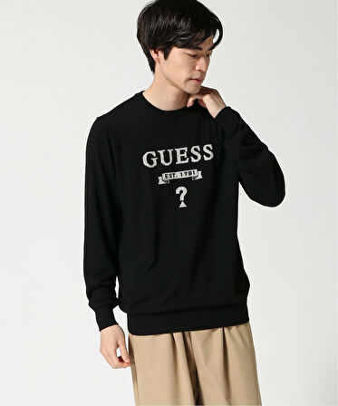 GUESS Hammond Erkek Siyah Yün Karışımlı M5YR00Z0122