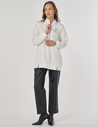 KAYRA Hotfix Baskılı Üç İplik Sweatshirt 31060