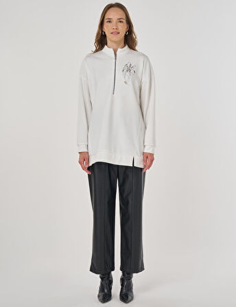 KAYRA Hotfix Baskılı Üç İplik Sweatshirt 31060