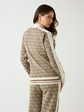 GUESS 4G Tam Fermuarlı Sweatshirt V5BQ16K1990