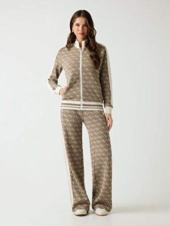 GUESS 4G Tam Fermuarlı Sweatshirt V5BQ16K1990