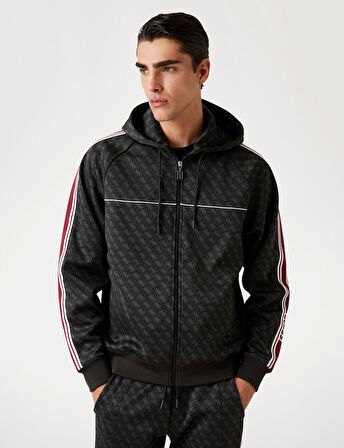 GUESS 4G Logolu Tam fermuarlı Sweatshirt Z5BQ13K2042