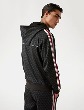 GUESS 4G Logolu Tam fermuarlı Sweatshirt Z5BQ13K2042