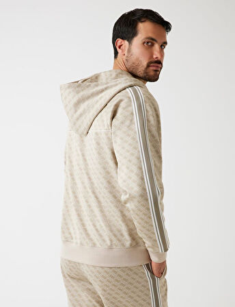 GUESS 4G Logolu Tam fermuarlı Sweatshirt Z5BQ13K2042