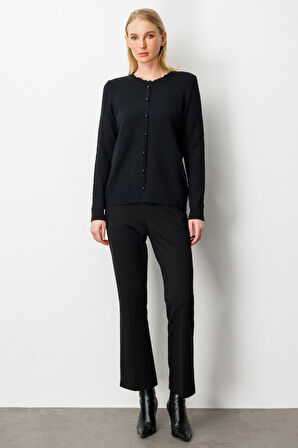 Fırfır Detaylı Triko Kazak 65368-26k