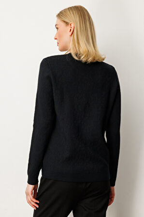 Fırfır Detaylı Triko Kazak 65368-26k