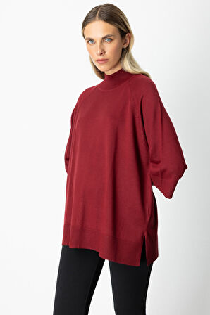 ON TRİKO Arkası Düğmeli Truvakar Kol Kazak 65310