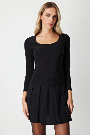 ON TRİKO U Yaka Basic Bluz 61386