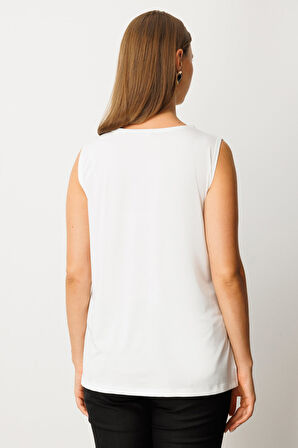 ON TRİKO Kolsuz Basic Bluz 61310-26k