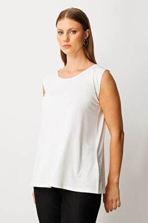 ON TRİKO Kolsuz Basic Bluz 61310-26k