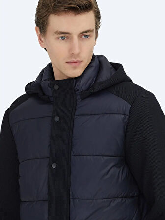  Regular Fit Kapüşonlu Casual Dokuma Mont MNT-854-26K