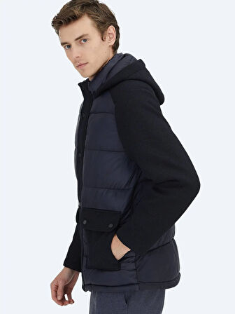  Regular Fit Kapüşonlu Casual Dokuma Mont MNT-854-26K