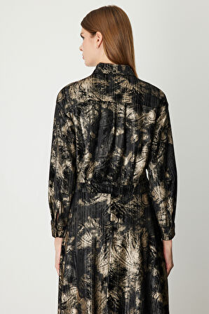 ON TRİKO Desenli Crop Ceket 66536-26K