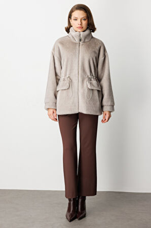 EKOL Dik Yaka Peluş Mont 6103-26k