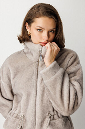 EKOL Dik Yaka Peluş Mont 6103-26k