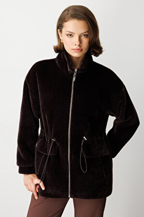 EKOL Dik Yaka Peluş Mont 6103-26k