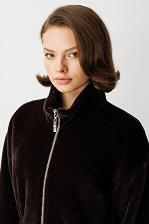 EKOL Dik Yaka Peluş Mont 6103-26k